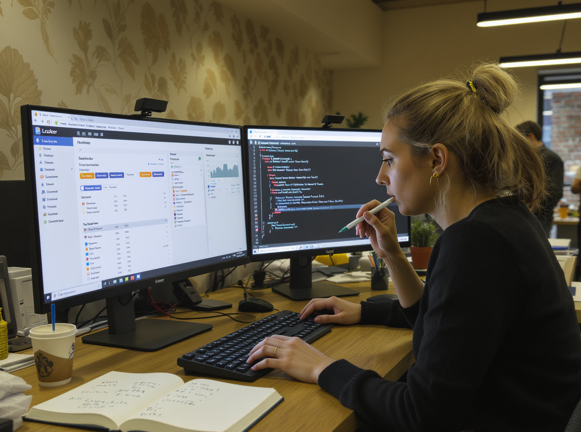 Head of Data working across Looker and BigQuery dashboards inside a UK publisher's editorial floor.